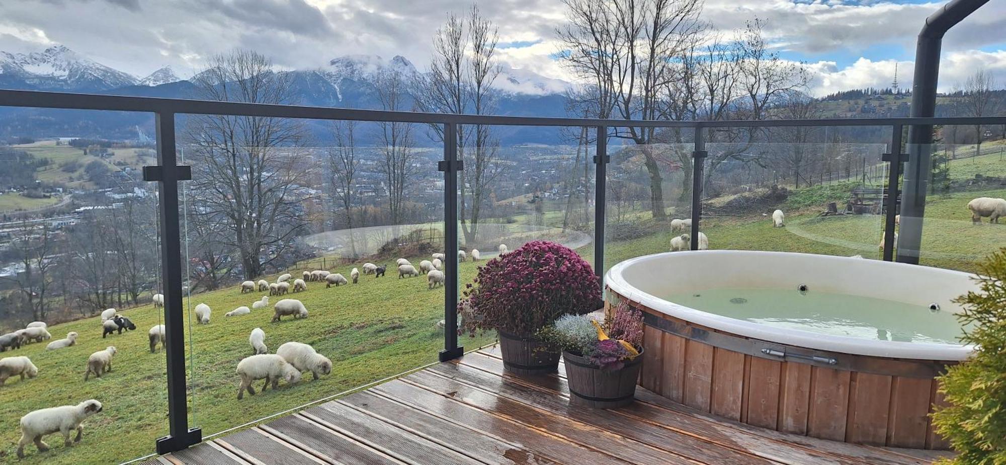 Domki Widokowe Wooden Luxury Chalet & Jacuzzi Zab Pokoj fotografie